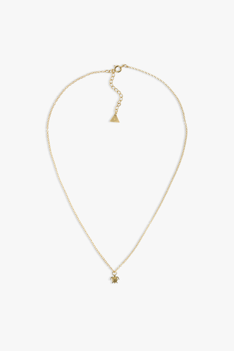 Gold Skinny Turtle Necklace