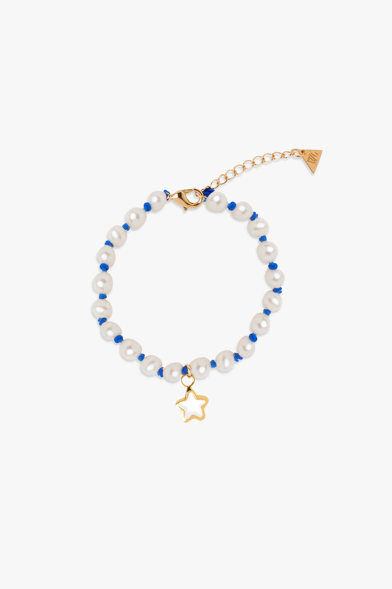 Stardust Knitted Pearl Bracelet