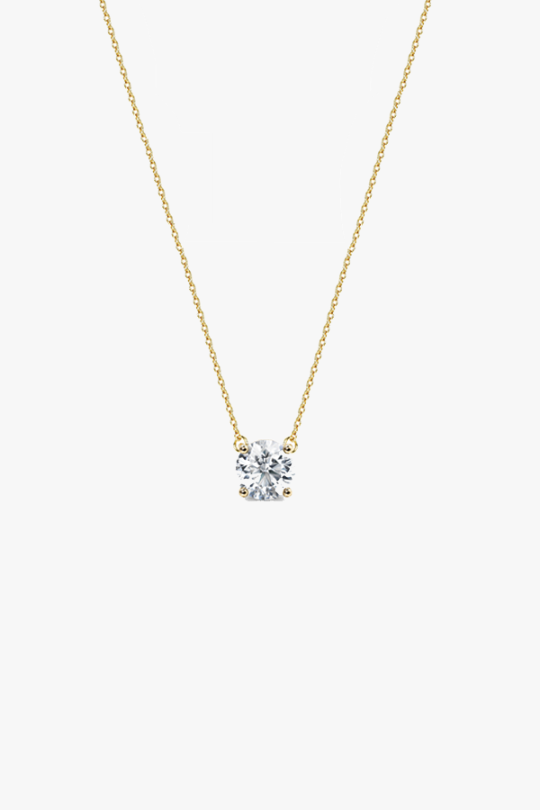 WG FINE- Round Cut Lab-Grown Diamond Pendant