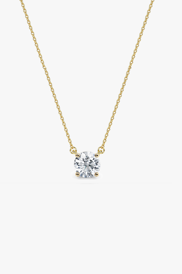 WG FINE- Round Cut Lab-Grown Diamond Pendant