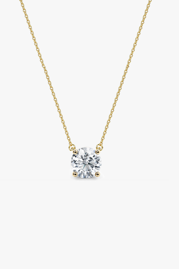 WG FINE- Round Cut Lab-Grown Diamond Pendant