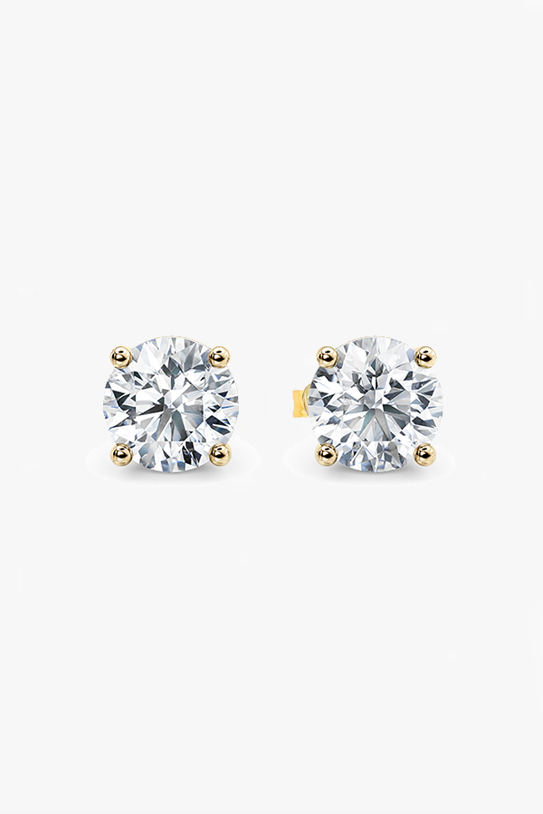 WG FINE- Round Cut Lab-Grown Diamond Studs