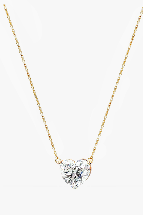 WG FINE- Heart Cut Lab-Grown Diamond Pendant