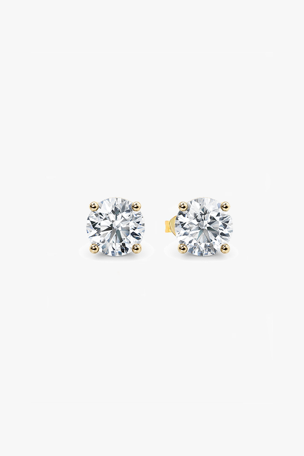 WG FINE- Round Cut Lab-Grown Diamond Studs