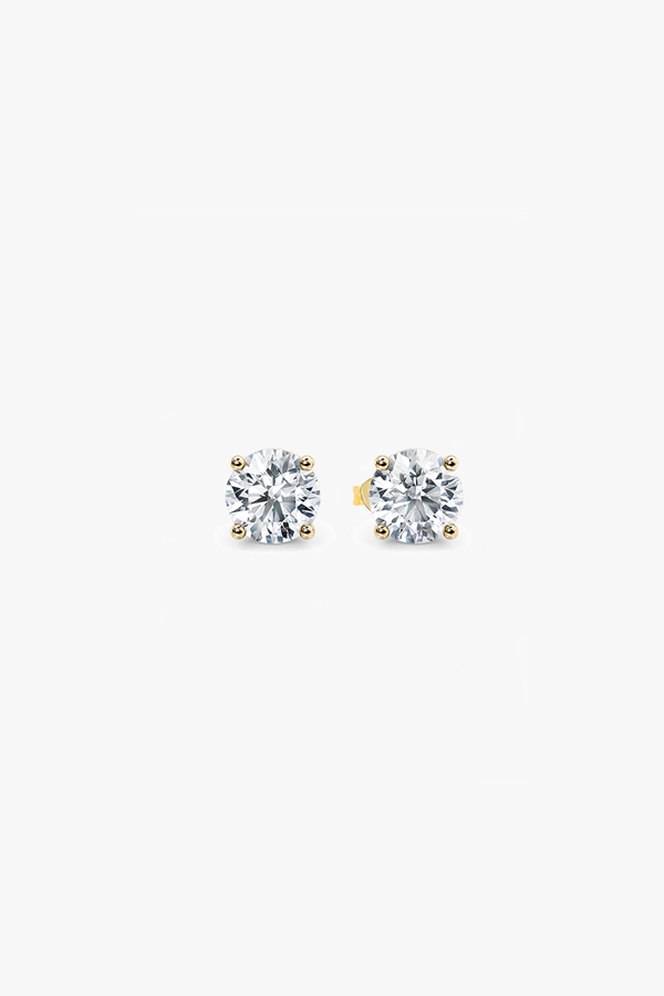 WG FINE- Round Cut Lab-Grown Diamond Studs