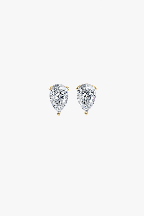 WG FINE- Pear Cut Lab-Grown Diamond Studs