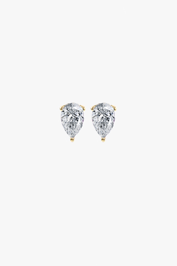 WG FINE- Pear Cut Lab-Grown Diamond Studs