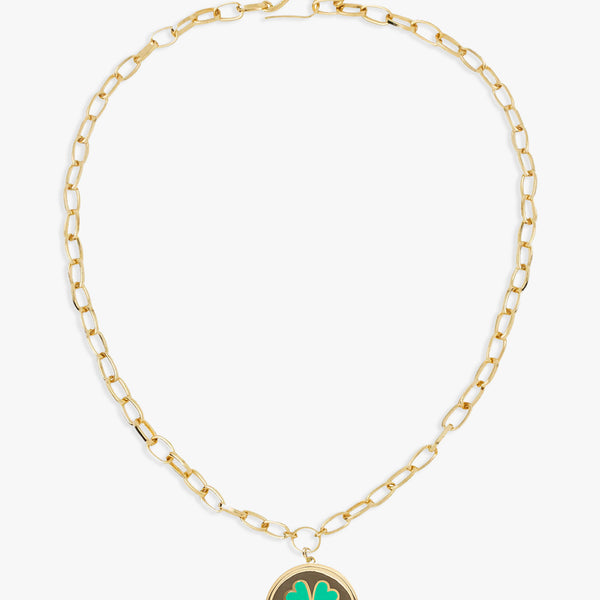 Gold Blue Clover Bracelet – Wilhelmina Garcia