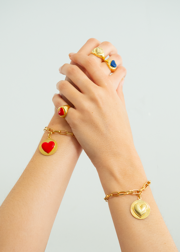 Gold Heart Bracelet