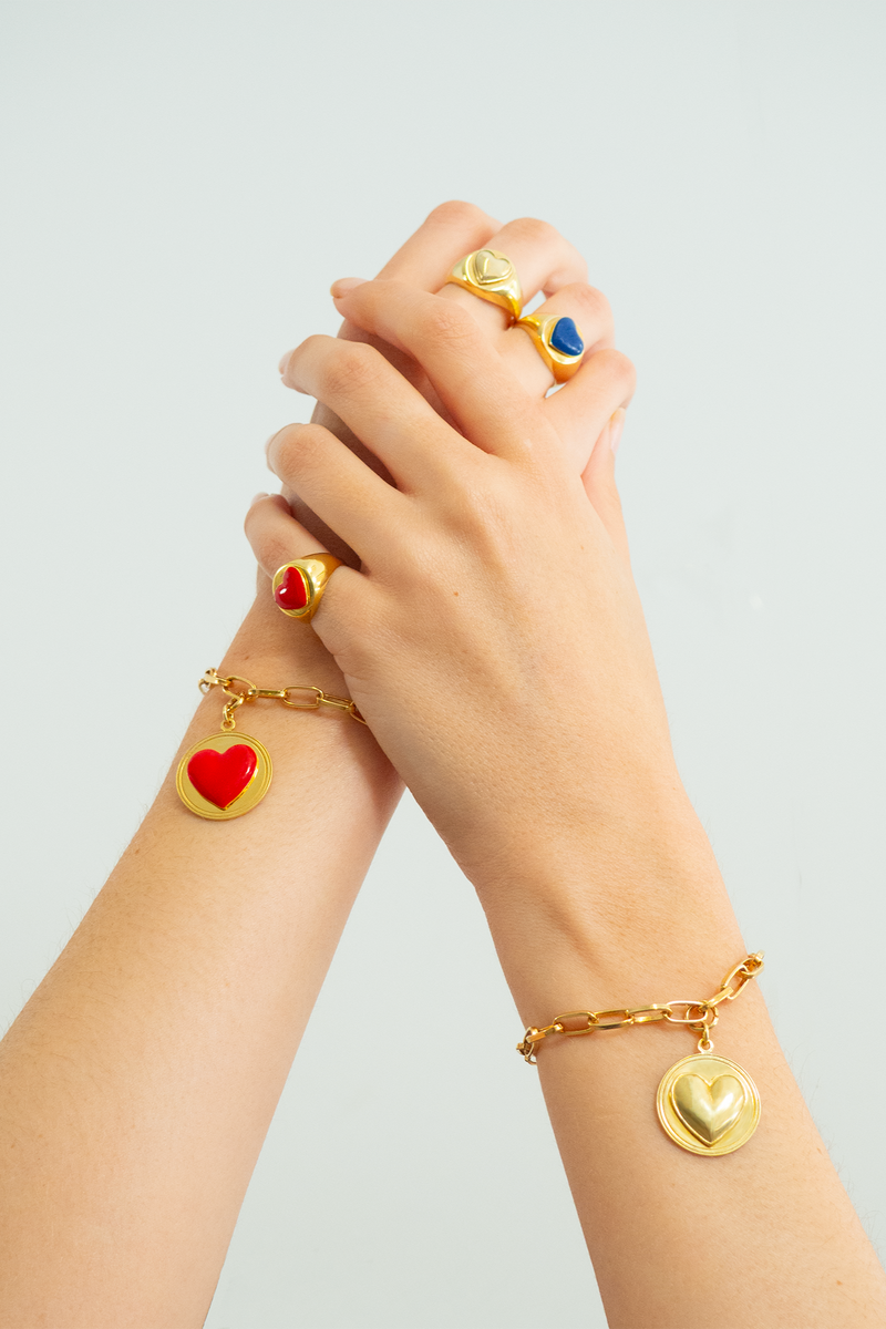 Gold Heart Bracelet