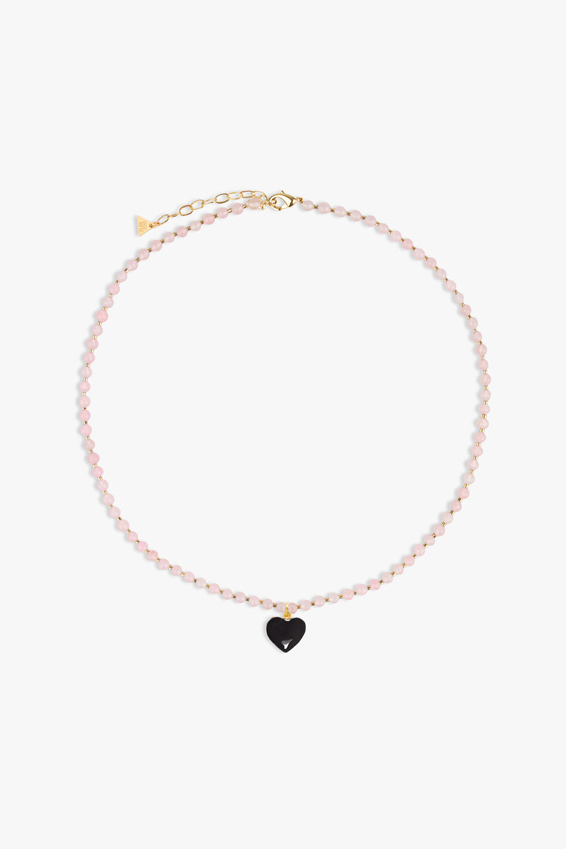 I Love Me Pink Quartz Necklace