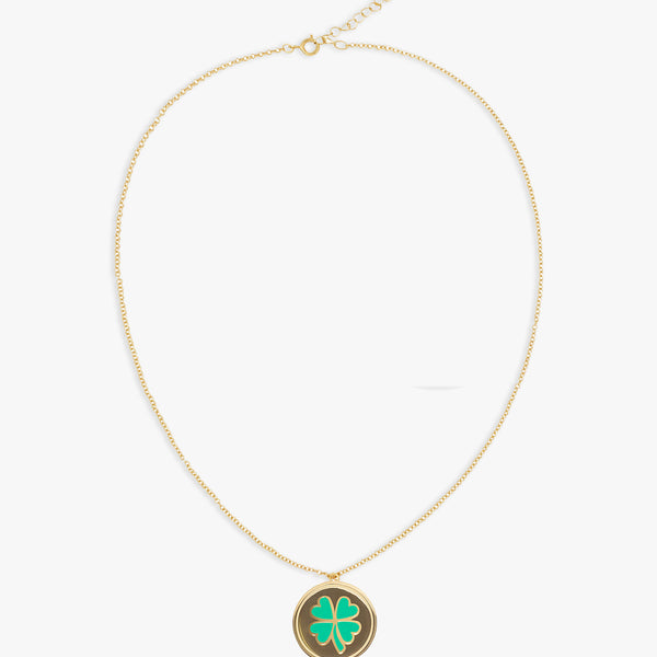 Gold Clover Skinny Chain Necklace – Wilhelmina Garcia
