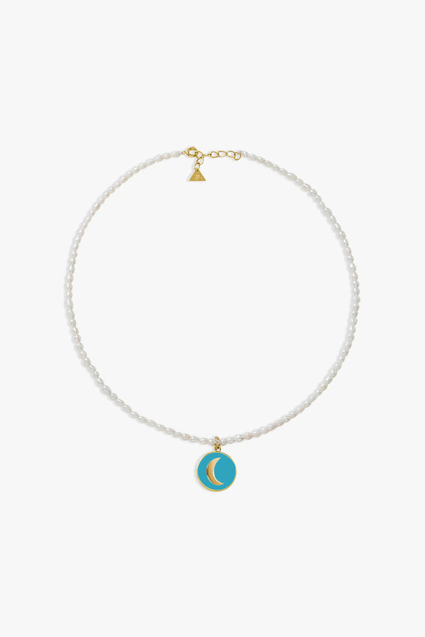 Turquoise Cosmic Love Pearl Necklace