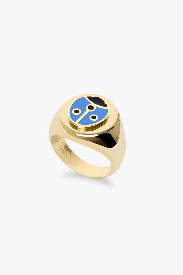 Gold Ladybug Ring