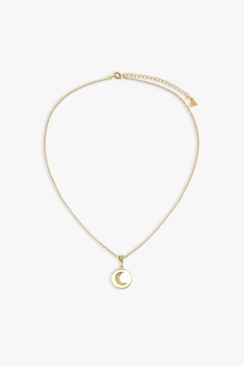 Gold White Dust Cosmic Sparkle Necklace