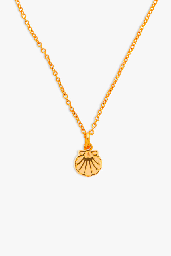 Shell Necklace with Skinny Chain