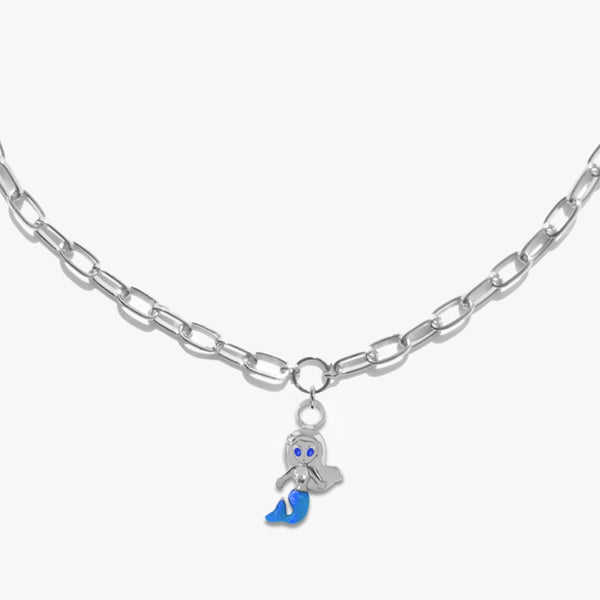 Silver Mermaid Queen Necklace