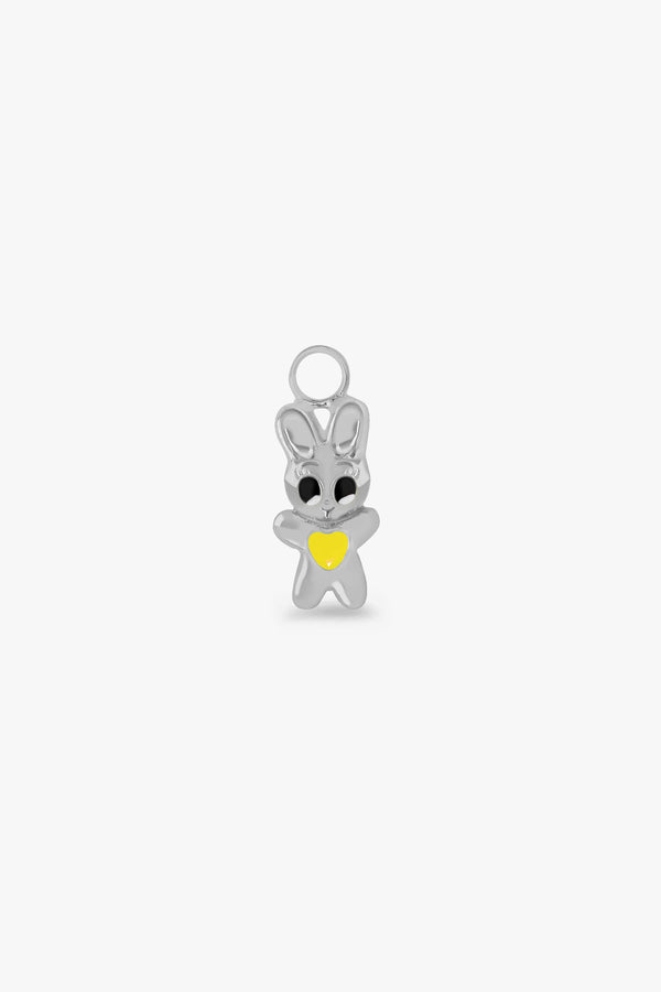 Silver Cool Bunny Charm