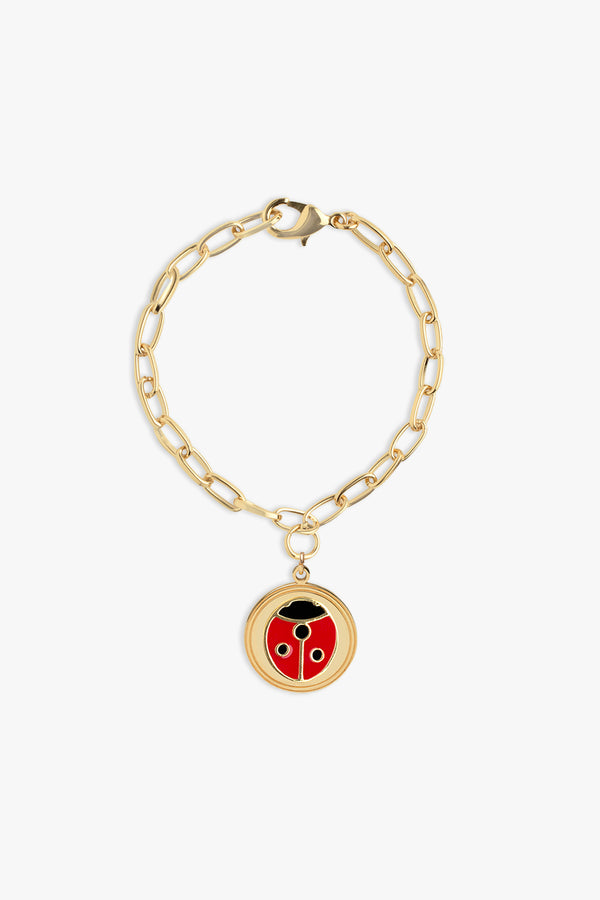 Gold Ladybug Bracelet