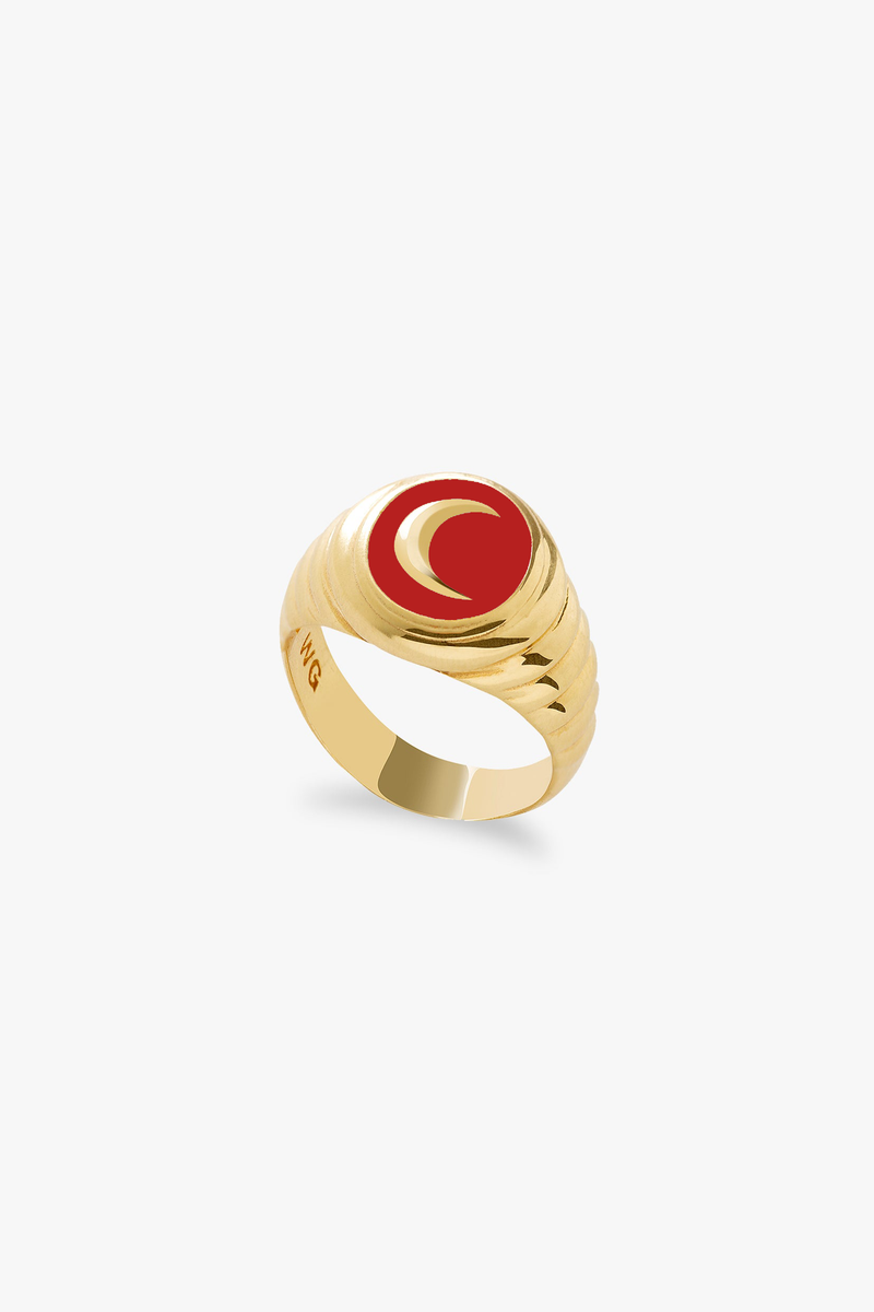 Gold Bloom Moonchild Ring