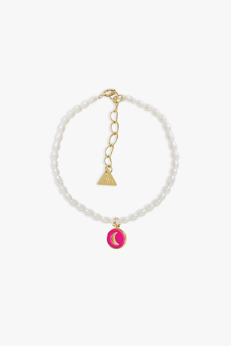 Tiny Cosmic Love Pearl Bracelet