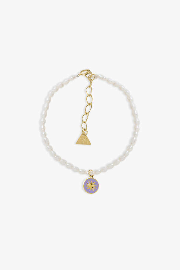 Tiny Cosmic Love Pearl Bracelet