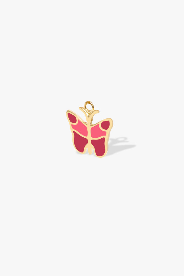 Medium Red Butterfly Charm
