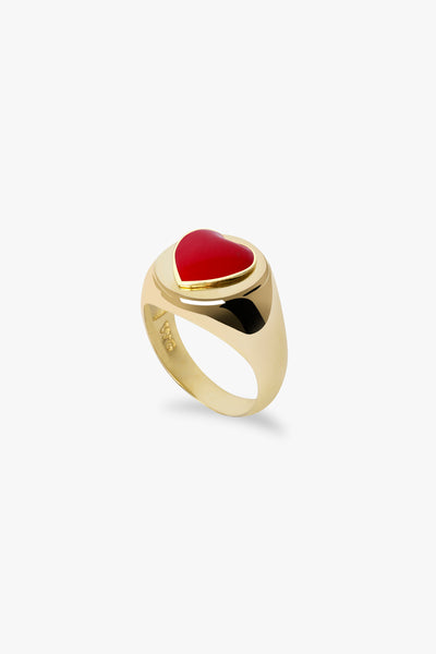 指輪・リング Wilhelmina Garcia GOLD RED HEART RING / HRT003-RED red_heart_ring_cad6ae4b-9202-