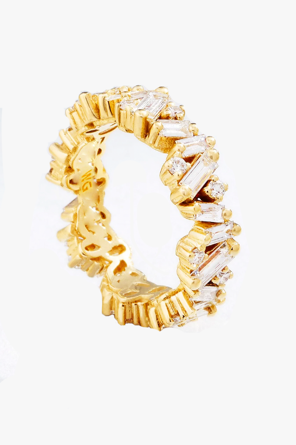 WG FINE- Baguette & Round Cut Lab-Grown Diamond Disruptive Ring