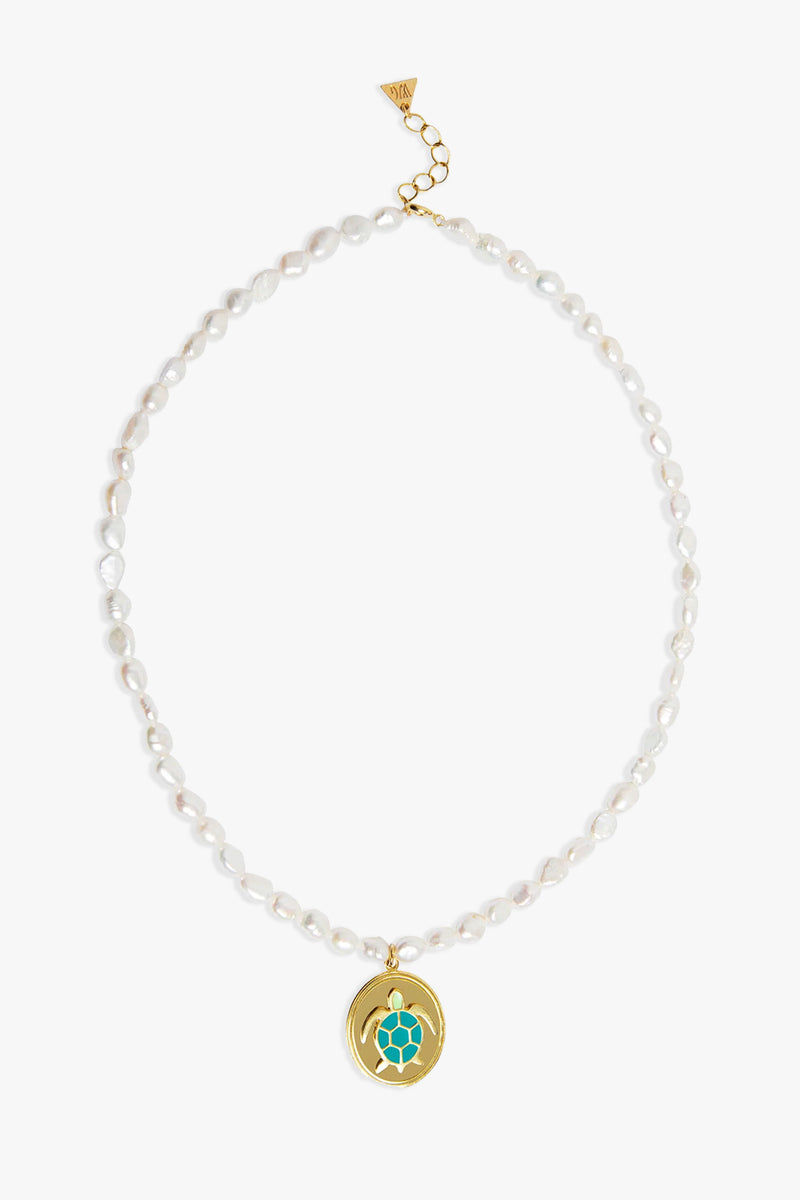 Turtle Pearl Necklace