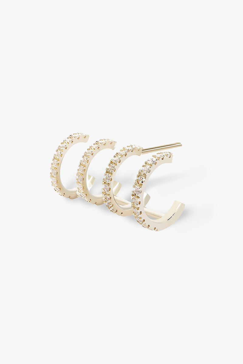 4 Ring Natural Earcuff